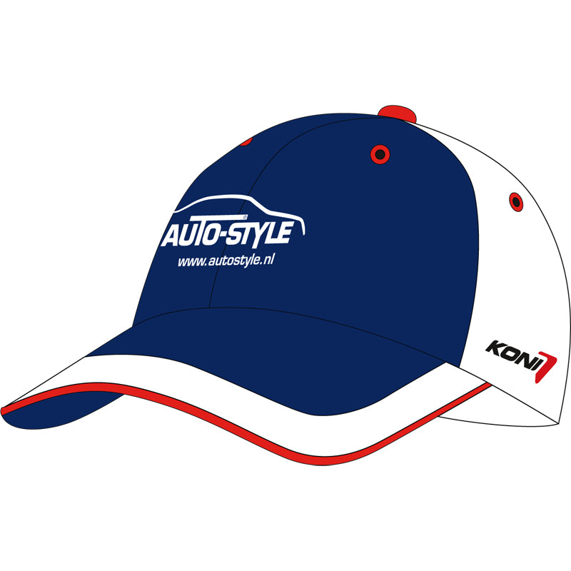AutoStyle, K&N & Koni Logo Cap - Blå/Vit - One Size