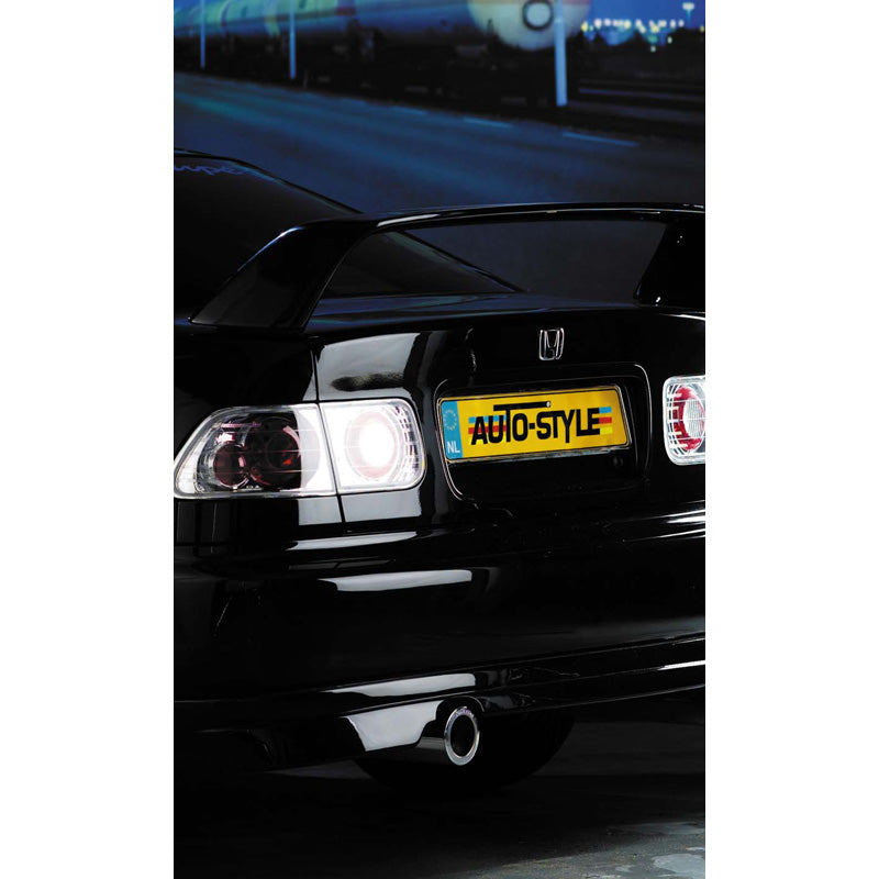 AutoStyle Chrome license plate holder, single piece