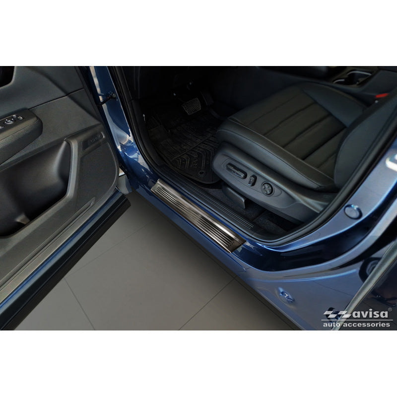 Avisa, Tröskelskydd, Svart, Rostfritt stål, passar Honda CR-V VI (RS_) 2023- - 'Liner' - 4 delar