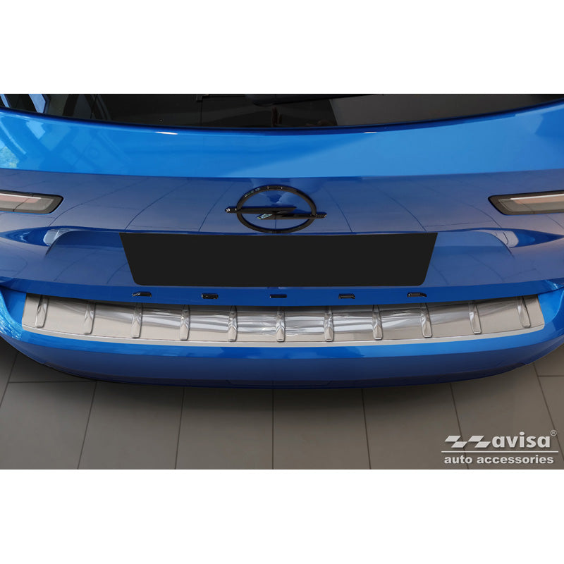 Avisa, Bakre stötfångarskydd, Rostfritt stål, passar Opel Astra L Sportstourer 2022- 'Ribs'