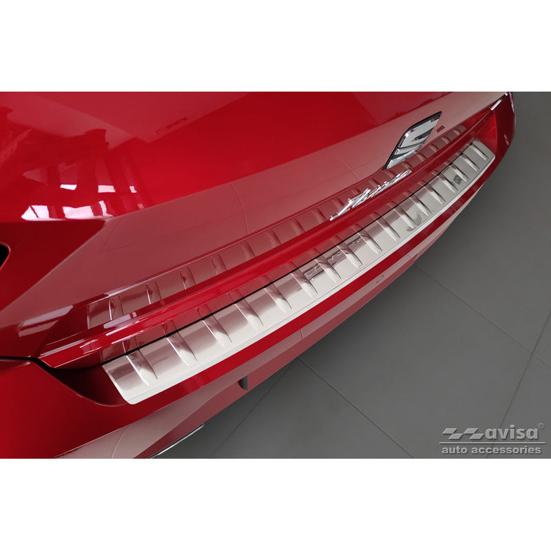 Avisa, Bakre stötfångarskydd, Rostfritt stål, passar Seat Ibiza 6F Facelift 2021- 'Ribs'