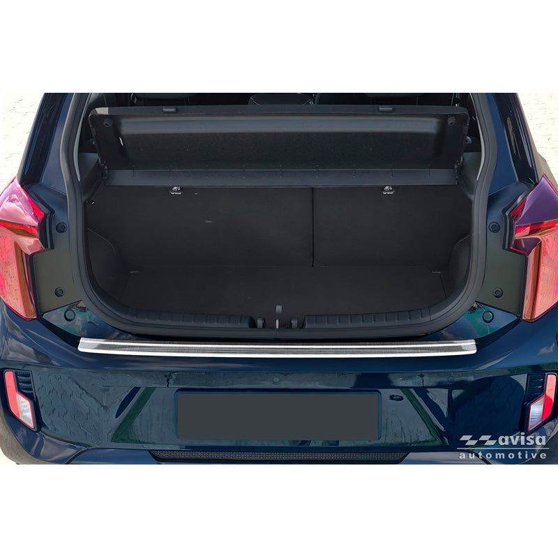 Avisa, Bagkofangerbeskytter, Rustfrit stål, passer til Kia Picanto III Facelift (2024-), Sølv