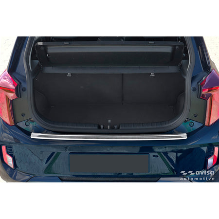 Avisa, Bagkofangerbeskytter, Rustfrit stål, passer til Kia Picanto III Facelift (2024-), Sølv