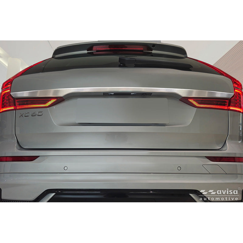 Avisa Brushed Stainless Steel Trunk Tailgate Trim Cover suitable for Volvo XC60 II 2017-2021 & Facelift 2021-