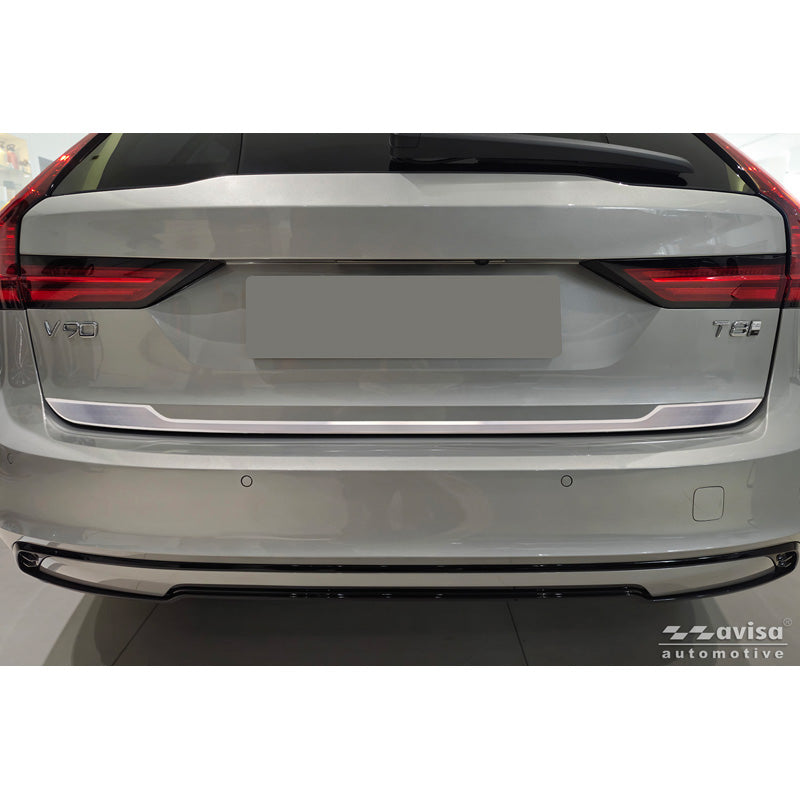 Avisa, Bagklap Trim Cover, Børstet rustfrit stål, passer til Volvo V90 II (2016-)