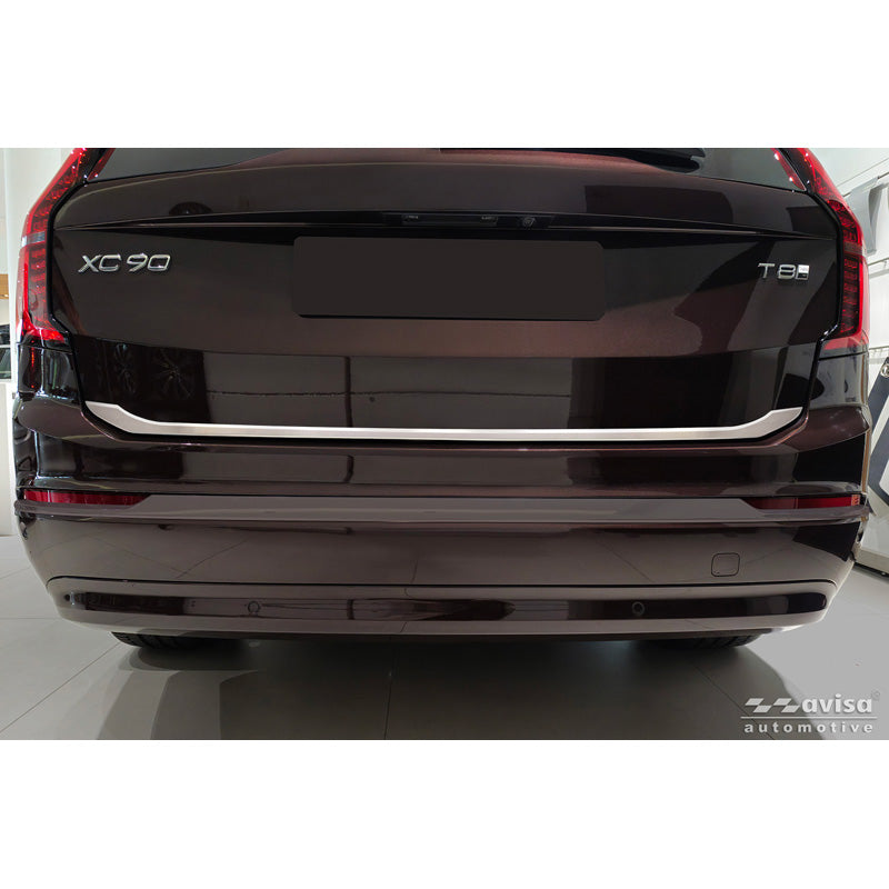 Avisa Brushed Stainless Steel Trunk Tailgate Trim Cover suitable for Volvo XC90 II 2015-19, Facelift 2019-2024 & Facelift 2024-