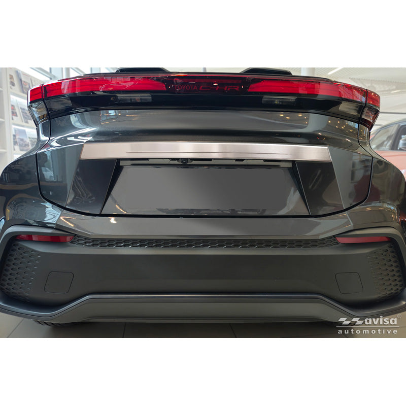Avisa Brushed Stainless Steel Trunk Tailgate Trim Cover suitable for Toyota C-HR II (X20) 2023-