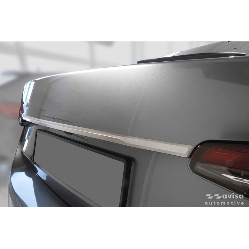 Avisa Brushed Stainless Steel Trunk Tailgate Trim Cover suitable for Skoda Superb IV Liftback (NZ3) 2024-