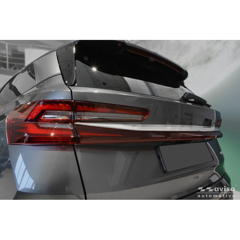 Avisa Brushed Stainless Steel Trunk Tailgate Trim Cover suitable for Skoda Kodiaq II (PS7) 2024-