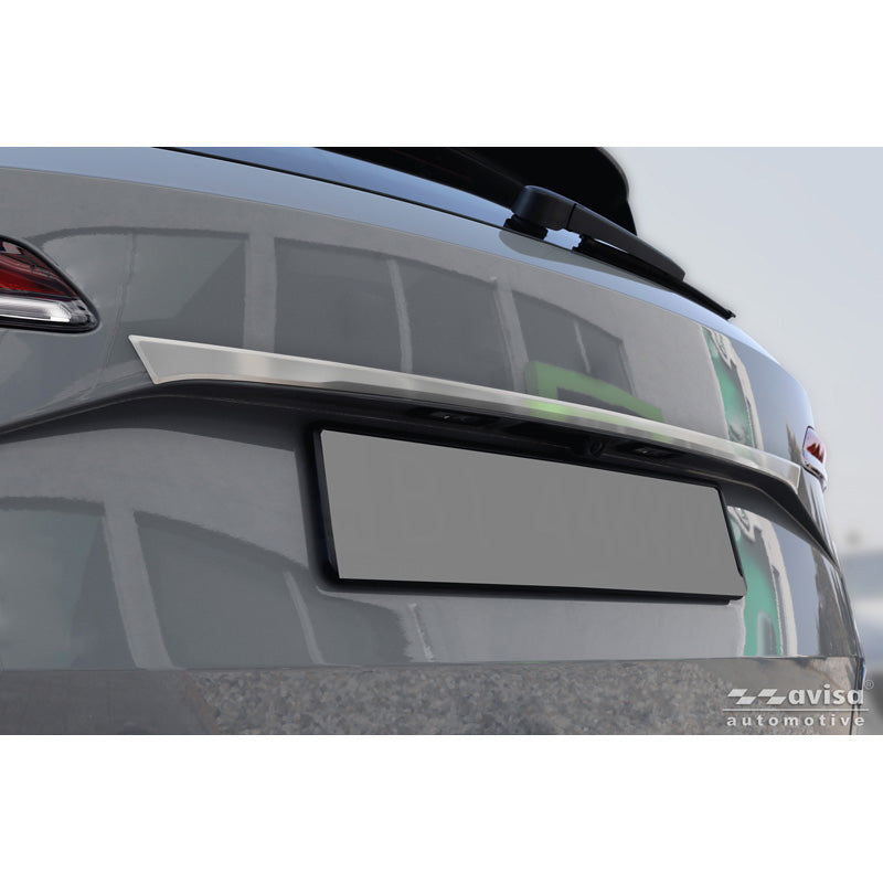 Avisa Brushed Stainless Steel Trunk Tailgate Trim Cover suitable for Skoda Karoq (NU7) Facelift 2022-