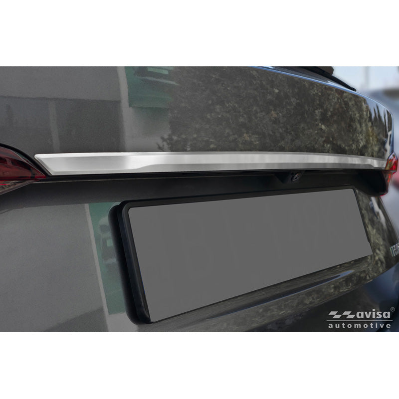 Avisa Brushed Stainless Steel Trunk Tailgate Trim Cover suitable for Skoda Octavia IV Combi (NX5) 2019-2024 & Facelift 2024-