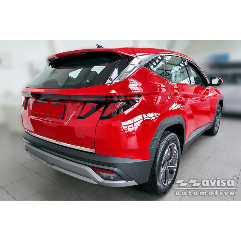 Avisa Chrome Stainless Steel Trunk Tailgate Trim Cover suitable for Hyundai Tucson IV 2020-2024 & Facelift 2024-