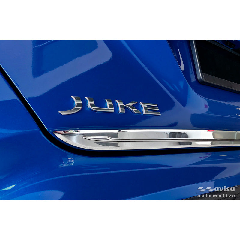 Avisa Chrome Stainless Steel Trunk Tailgate Trim Cover suitable for Nissan Juke II (F16) 2019-