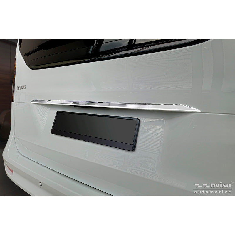 Avisa Chrome Stainless Steel Trunk Tailgate Trim Cover suitable for Mercedes V-Class (W447) 2014-2019, Facelift 2019-2024 & Facelift 2024-