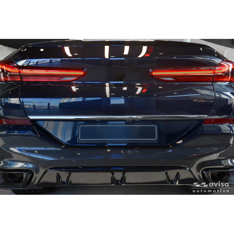 Avisa Chrome Stainless Steel Trunk Tailgate Trim Cover suitable for BMW X6 (G06) 2023- excl. M-Sport