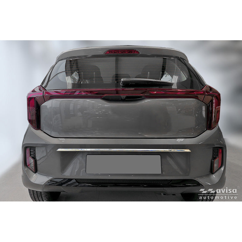 Avisa Chrome Stainless Steel Trunk Tailgate Trim Cover suitable for Kia Picanto III (JA) Facelift 2024-