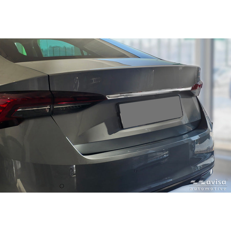 Avisa Chrome Stainless Steel Trunk Tailgate Trim Cover suitable for Skoda Octavia IV Liftback (NX3) 2019-2024 & Facelift 2024-