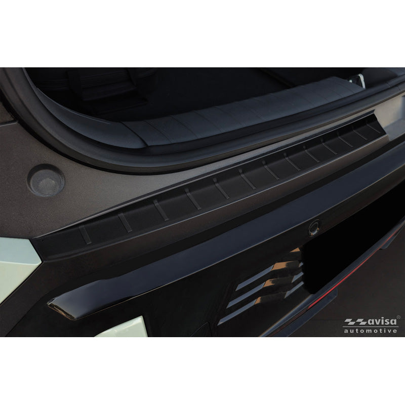 Avisa Stainless Steel Rear Bumper Protector suitable for KIA EV3 GT 2024- - Matt Black - 2-pieces