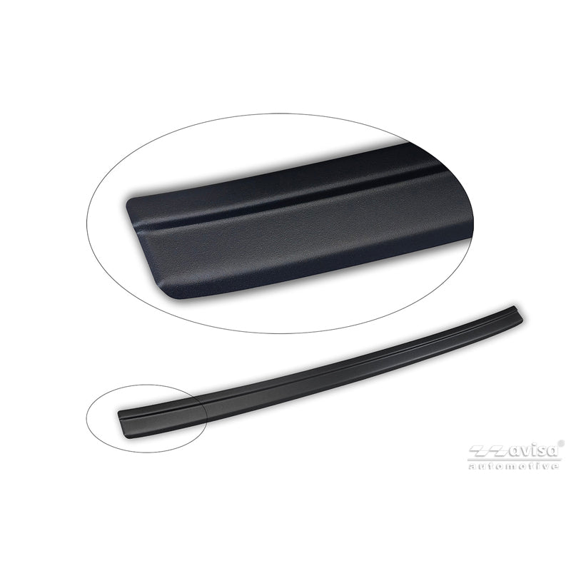 Avisa, Bagkofangerbeskytter, Mat sort rustfrit stål, passer til Kia Picanto III Facelift (2024-)