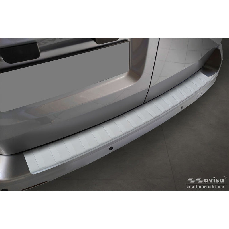Avisa Stainless Steel Powdercoated Rear bumper protector suitable for Citroën Jumpy & Spacetourer / Peugeot Expert & Traveller / Toyota Proace 2016- / Opel Vivaro & Zafira Life 2019- (L1) 'Soft Silver'