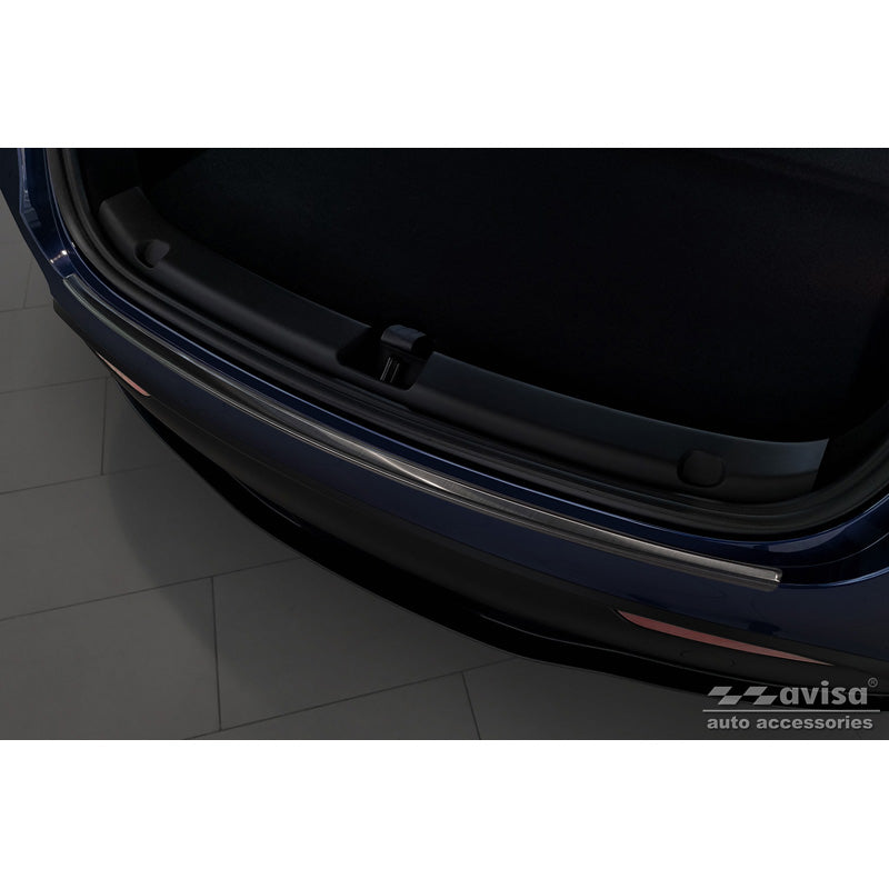 Avisa, Bakre stötfångarskydd, Svart, Rostfritt stål, passar Tesla Model Y 2020-