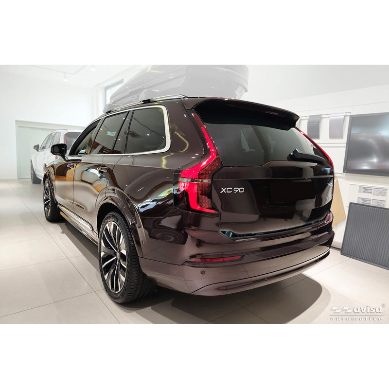 Avisa Black Chrome Stainless Steel Tailgate Trim suitable for Volvo XC90 II 2015-19, Facelift 2019-2024 & Facelift 2024-