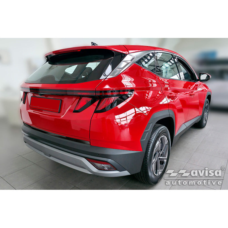 Avisa Black Chrome Stainless Steel Tailgate Trim suitable for Hyundai Tucson IV 2020-2024 & Facelift 2024-