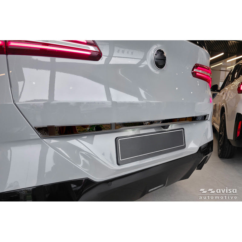 Avisa Black Chrome Stainless Steel Tailgate Trim suitable for BMW X3 (G45) 2024- excl. M-Sport