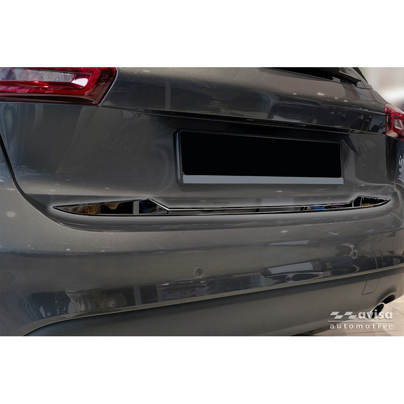 Avisa Black Chrome Stainless Steel Tailgate Trim suitable for Ford Focus IV HB 2018-2021 & Facelift 2021-
