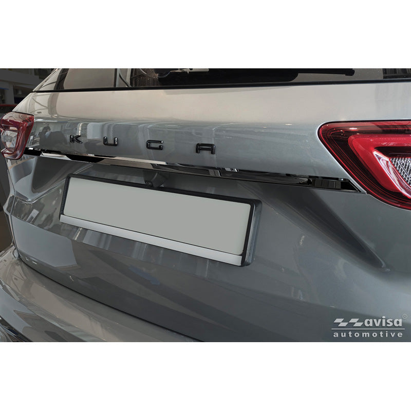 Avisa Black Chrome Stainless Steel Tailgate Trim suitable for Ford Kuga III 2019-2024 & Facelift 2024-