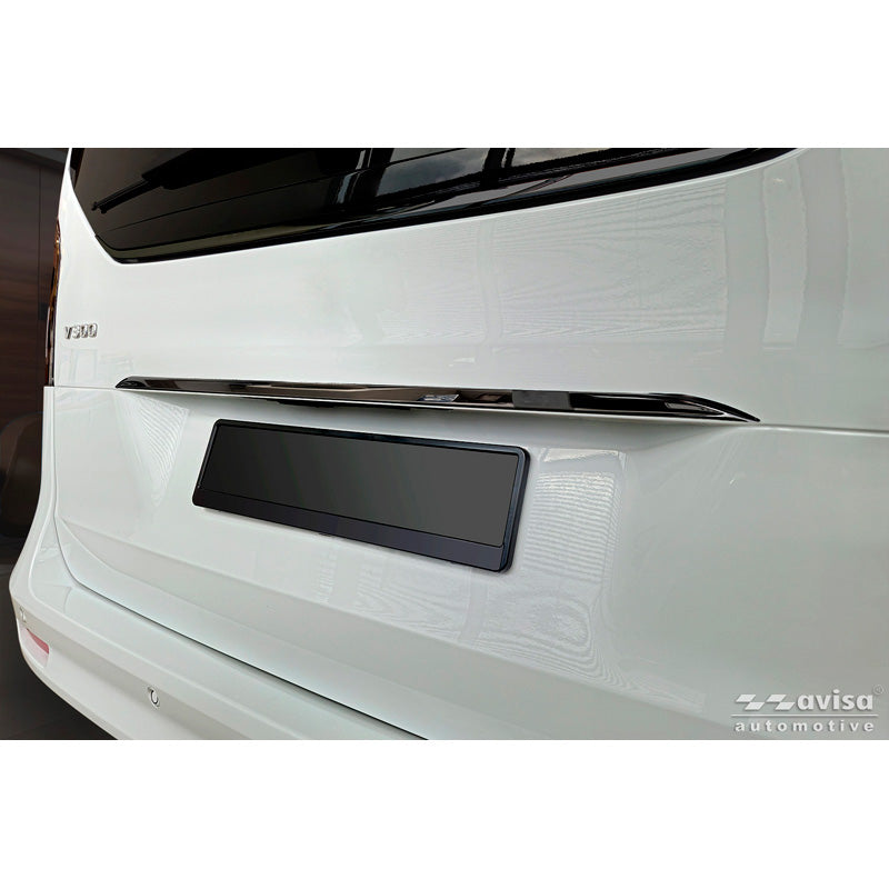 Avisa Black Chrome Stainless Steel Tailgate Trim suitable for Mercedes V-Class (W447) 2014-2019, Facelift 2019-2024 & Facelift 2024-