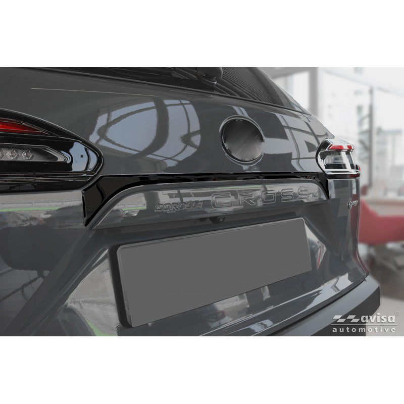 Avisa Black Chrome Stainless Steel Tailgate Trim suitable for Toyota Corolla Cross 2020-2025 & Facelift 2025-