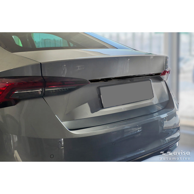 Avisa Black Chrome Stainless Steel Tailgate Trim suitable for Skoda Octavia IV Liftback (NX3) 2019-2024 & Facelift 2024-