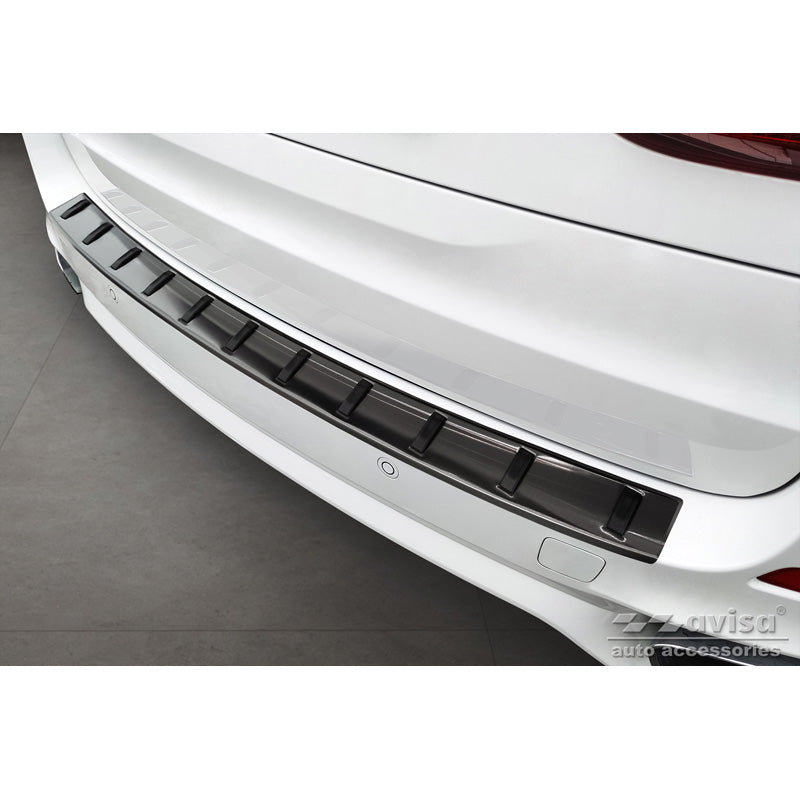 Avisa, Bakre stötfångarskydd, Svart, Rostfritt stål, passar BMW X5 F15 (inkl. M-pack) 2013-2018 'STRONG EDITION'