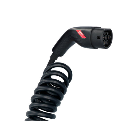Carpoint, Spiral Opladningskabel til Elbil, Type 2>2, 32A, 1-faset, 6 meter