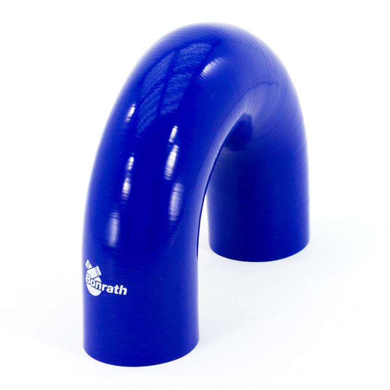 Bonrath, Silikoneslange 180 Grader Bøjning - Længde: 50mm - Ø45mm - Blå