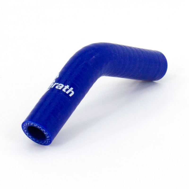 Bonrath, silikonslang 45 graders böj - Längd: 50mm - Ø8mm - Blå