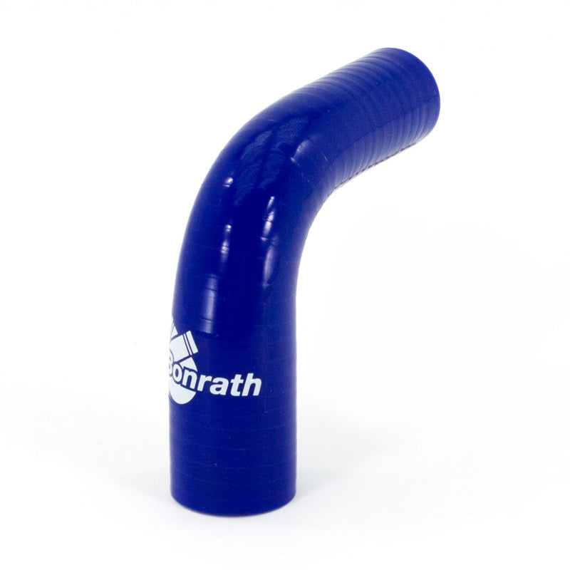 Bonrath, Silikonslangreducerare 90° Böj - Längd: 50mm - Ø25>19mm - Blå