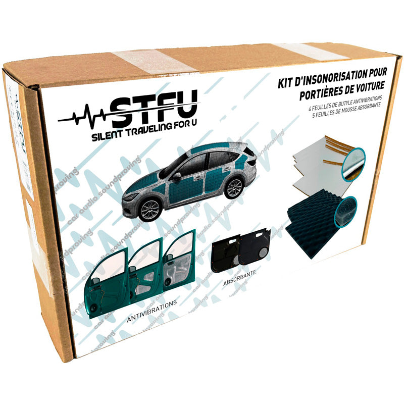 Dr Artex Door kit STFU 9-piece Car Door Soundproofing Kit (deadening material)