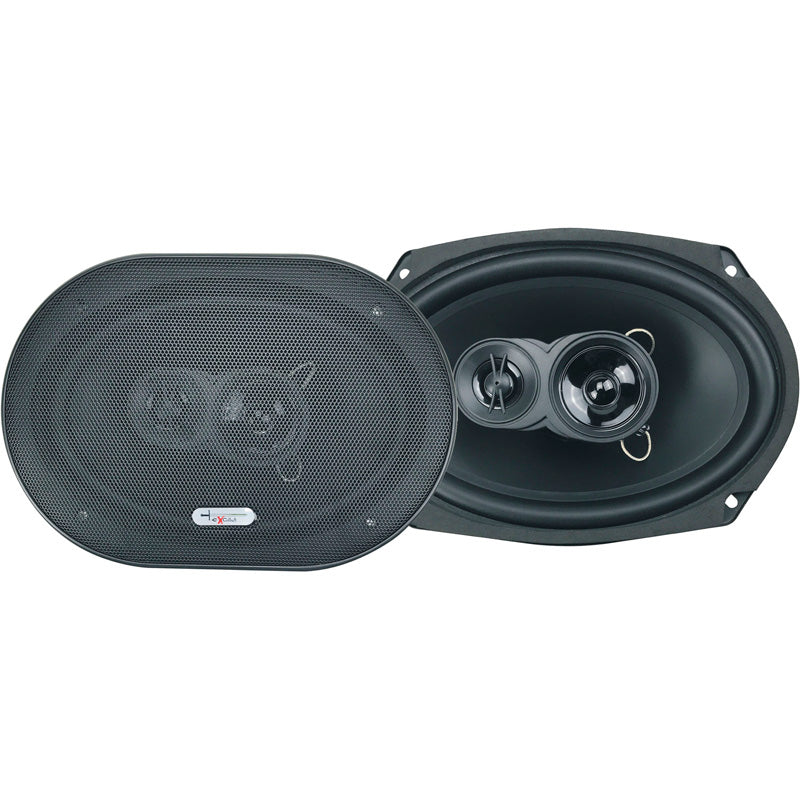 Excalibur X693 - 6"" x 9"" (16.4 x 23.4cm) 3-Way Coaxial 500W Car Speakers