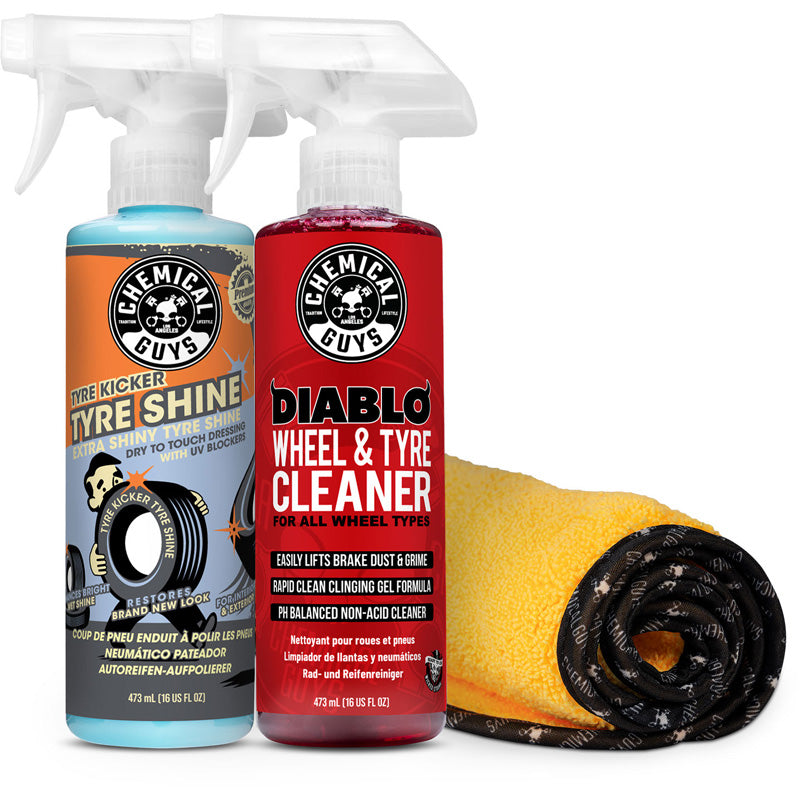 Chemical Guys Wheel & Tyre Shine Starter Kit (3 Items)