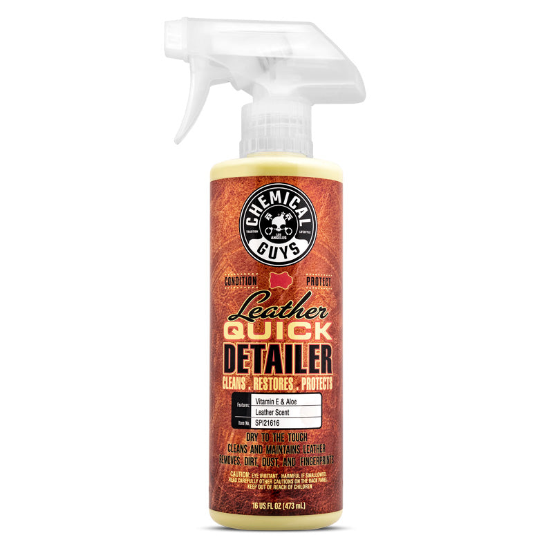 Chemical Guys Leather Quick Detailer Matte Finish Leather Care Spray (473ml)