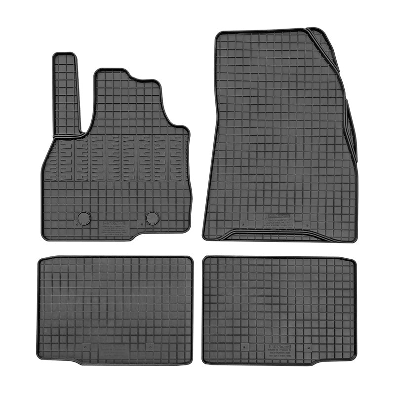 CIKCAR Rubber car mats set suitable for Dacia Bigster Mild Hybrid 2024- (4-pieces + fixing system)