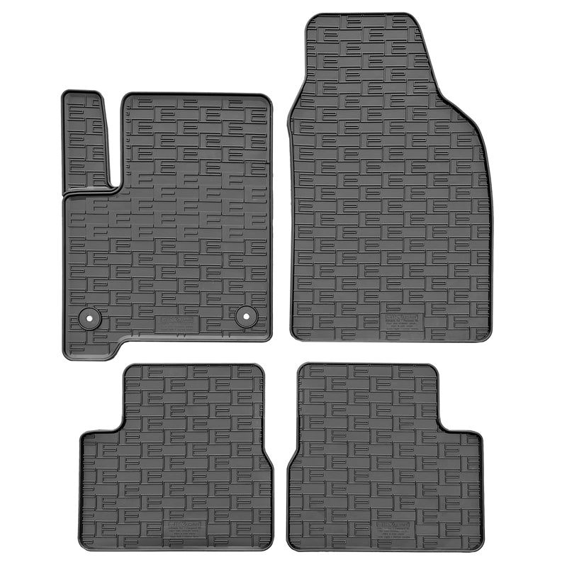 CIKCAR, Gummimåtter passer til Fiat 500 Hybrid 2026- (4-pieces + fixing system)