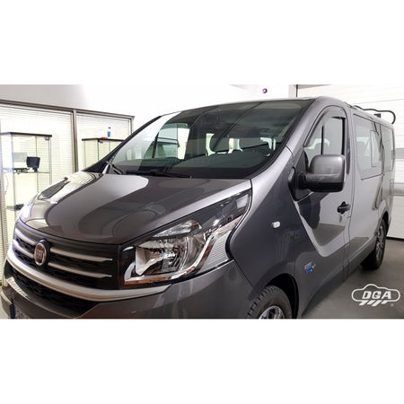 DGA, Vindafvisere, Røgfarvet, 2 stk., passer til Renault Trafic (2014-), Opel Vivaro B (2014-), Nissan NV300 (2016-), Primastar (2022-), Fiat Talento (2016-)