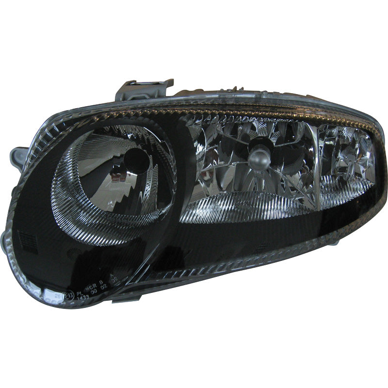 Framlampor, passar Alfa Romeo 147 -2005 - svart/Klar