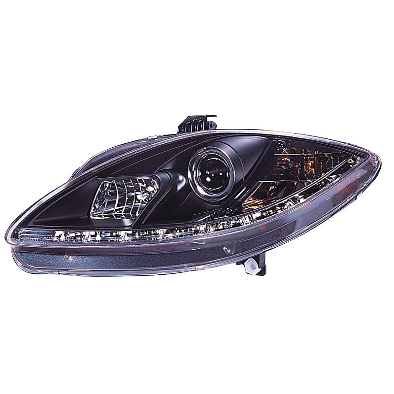 Framlampor, DRL-Look passar Seat Leon/Altea/Toledo 2005-2009 - svart