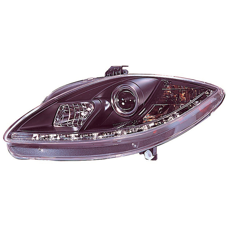 Forlygter, DRL passer til Seat Leon 1P Facelift 2009-2012 - sort