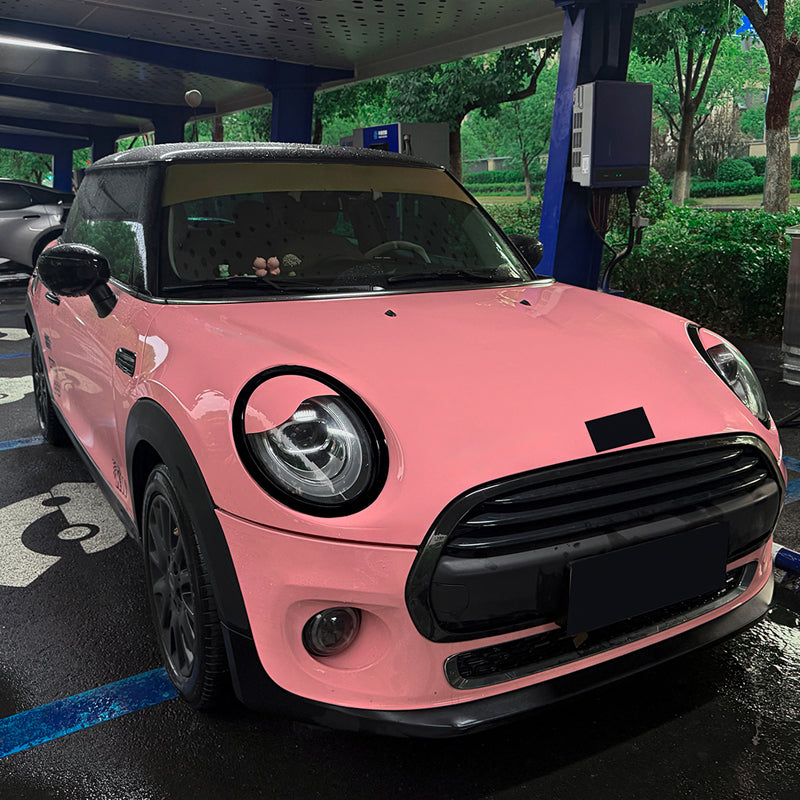 AutoStyle, Forlygte- og Baglygteindramninger, ABS Blank Sort, sæt af 4 stykker, passer til Mini One/Cooper/S/Cabrio F55/F56/F57 (2013-2024)