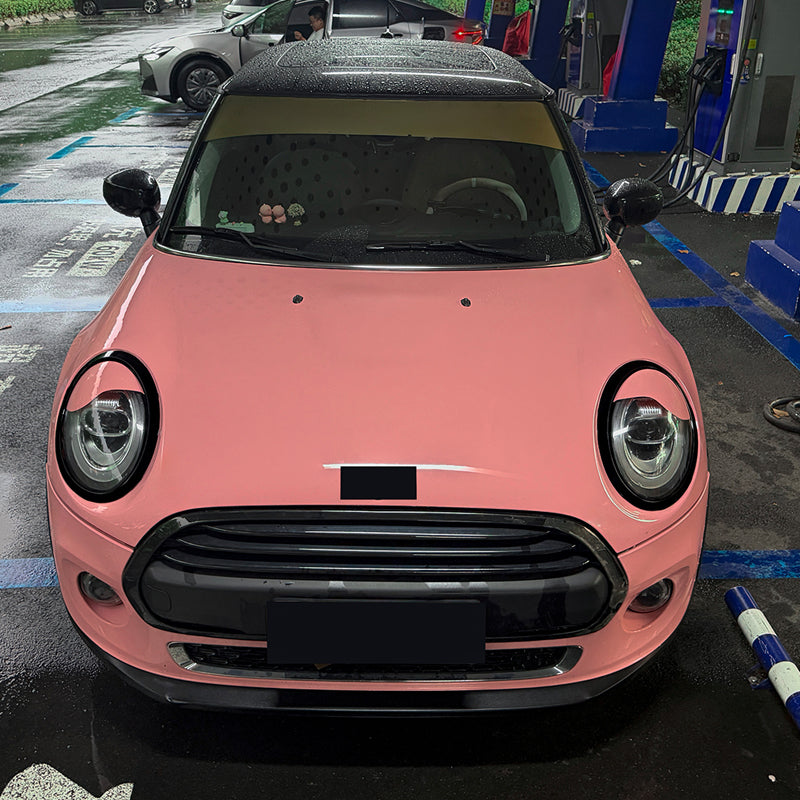 AutoStyle, Forlygte- og Baglygteindramninger, ABS Blank Sort, sæt af 4 stykker, passer til Mini One/Cooper/S/Cabrio F55/F56/F57 (2013-2024)